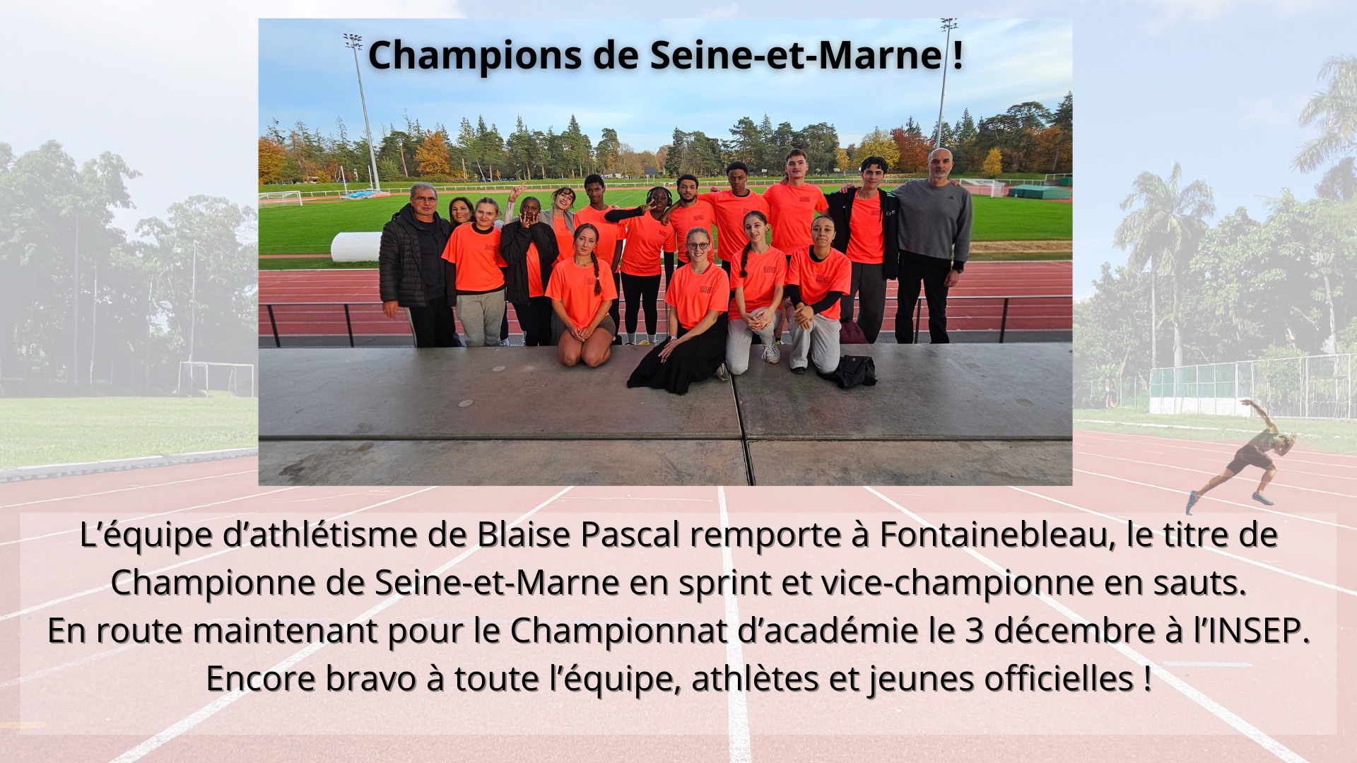 Équipe Athlétisme Champion 77