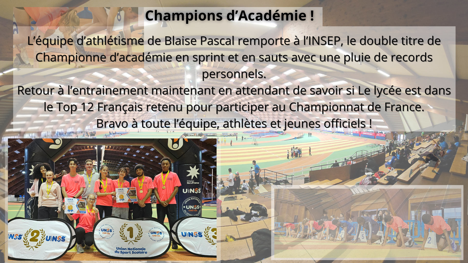Championnat d’Académie Indoor 2025