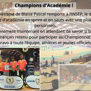 Championnat d&rsquo;Académie Indoor 2025